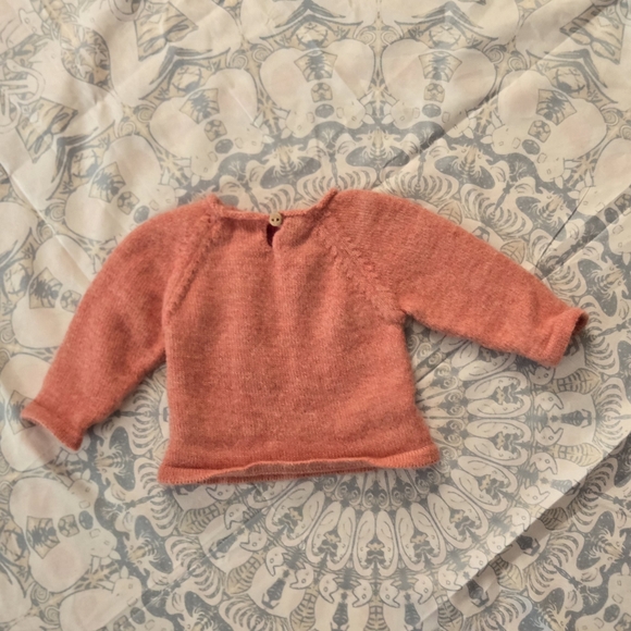 oeuf 100% Baby Alpaca Peony Knit Sweater 0-12 months - Picture 3 of 14